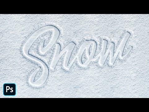 Christmas Snow Text Effect In Adobe Photoshop CC 2021-Text Effects photoshop