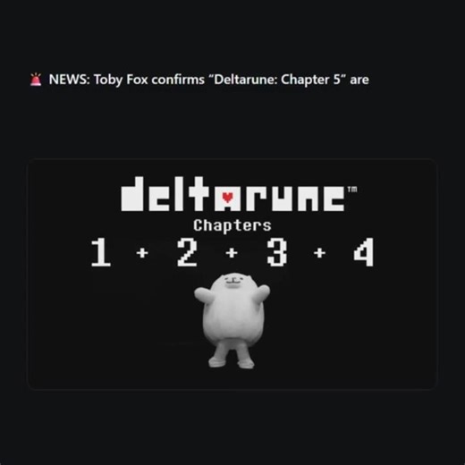 HUGE Deltarune Chapter 5 Announcement