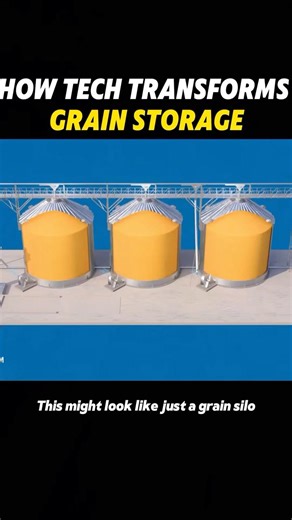 How tech transformers grain storage #science #fyp #knowledge #america #storage