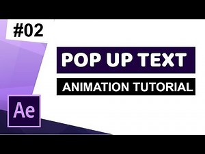 After Effects | Pop Up Text Animation | Simple & Cool