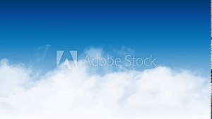 Time Lapse Heaven Clouds Loopable/ Looped animation of an elegant relaxing heaven sky background, with realistic clouds and smoke shapes quietly moving on blue sky