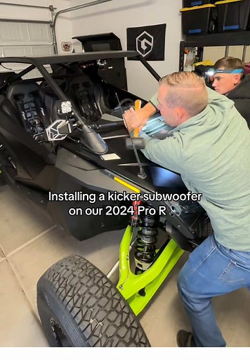 Installing a Kicker Subwoofer in 2024 Polaris Pro R