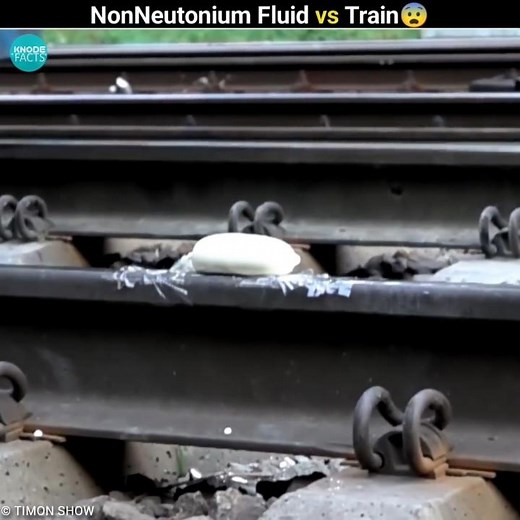 NonNeutonium fluid vs Train |#shorts