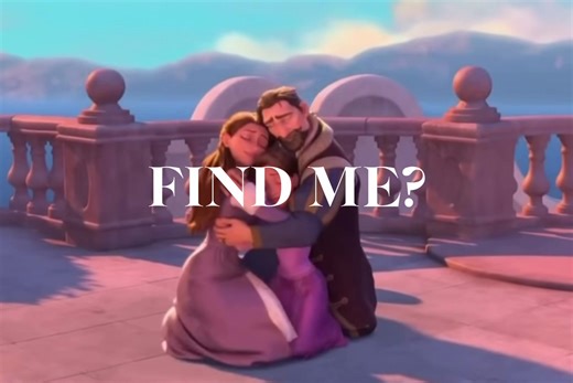 Rapunzel Reuniting with Her Parents