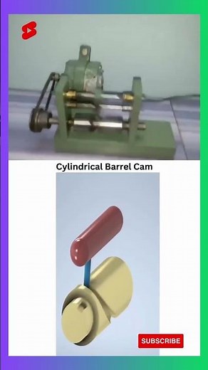 Cylindrical Barrel Cam 👍 #solidworks #shorts