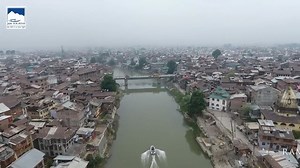 Drone Video of Seven bridges of Srinagar on Jhelum river. Video by JK Tourism | Kashmiriyat