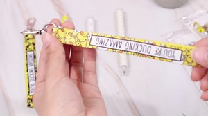 Spakon 72 Pcs Duck Pens Gifts Sets Include Yellow Lanyard Inspirational Key Chains Cute Ballpoint Pen Resin You're Awesome Cards Bookmarks for Duck Lovers Students School Supplies