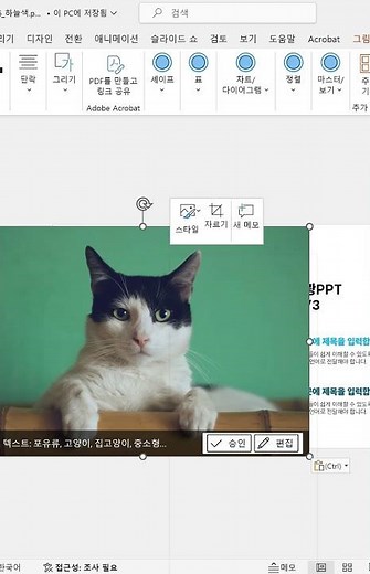 파워포인트에서이미지쉽게자르는법 #ppt템플릿 #파워포인트기초#파워포인트이미지자르기