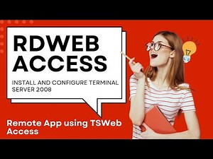 Remote App Access via RDWeb: Full Installation and Configuration Guide #remoteapp #server2008 #setup