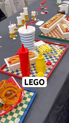 Someone made the food LEGO!?#lego #food #cool #art