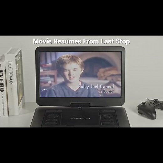 17.5" Portable DVD Player with 15.6" Large HD 6 Hours Rechargeable Battery