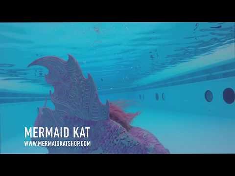 Pink Princess Silicone Mermaid Tail Underwater