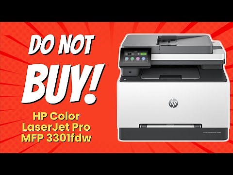 DON'T BUY HP Color LaserJet Pro MFP 3301fdw BEFORE WATCHING THIS VIDEO! 😱 (7 Reasons)