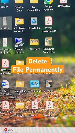 How to delete files permanently from computer or laptop #computer #shorts #viral #file #folder