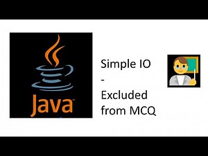Java - Simple input and output (I/O)