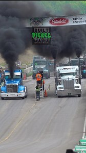 Dustin Gauger vs Wade Lalone. Dagggum are these bad boys fassst uphill at Unc's Semi Stampede 2025 #semis #bigrigs #dieseldragracing | BUILT Diesel MAFIA