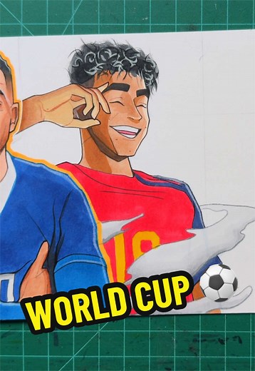 FIFA World Cup players drawing: best World Cup sketches