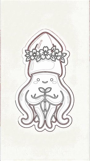 Draw Kawaii Squid Step-by-Step! Easy for Beginners