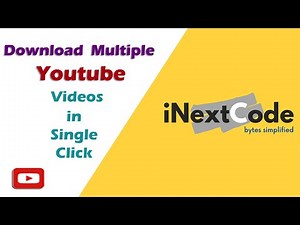 How to Download Multiple Youtube Videos from playlist at once