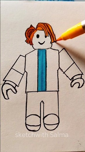 how to draw roblox #drawing #shorts #howtodraw #robolox #ytshorts #art
