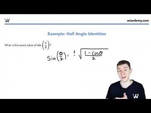 Trig Identity: Using the Half Angle Formula | Grade 12 Math Simplified | Wizeprep