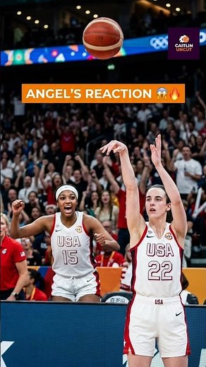 Angel Reese’s Viral Reaction To Caitlin Clark’s Dagger! | USA vs France Gold Medal Final 🇺🇸🇫🇷