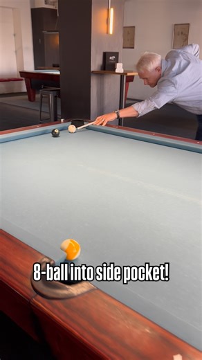 28K views · 12K reactions | Artistic Pool Shot. I just turned it by 90 degrees plus extra ball blocker to make it more interesting. Makes sense here even in 8-ball or nineball. #billiards #poolbilliard #eckertshots #trickshot #lessons #eightball # #nineball #training Player: myself Place: @bata_bar_billiards Cue: @arthurqueue Tip & chalk: @kamui_brand Opera singer: @the_jedi_baritone (very good player, too!!) | Ralph Eckert | Facebook