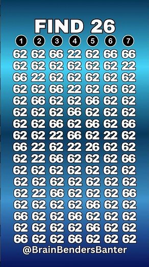 Test Your COGNITIVE Brain Skills With This FAST Number Game! #shorts