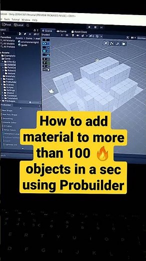 Add Material on 100+ objects in a sec |UNITY|| (#SHORTS)