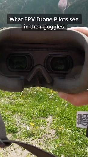 What FPV Drone Pilots see in their googles 😳 #FPVDrone #FPVFreestyle (🎥 IG/@justfuxy)