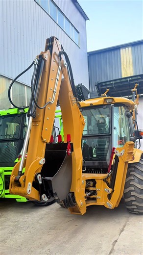 Backhoe loaders, versatile with front bucket and rear digger, are highly efficient for multiple uses. If you need one, please send me a private message. #BackhoeLoader# Manufacturer for export #Loader# Excavator