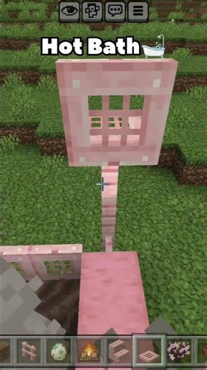 Hot Bath🛁 In Minecraft😍 #shorts