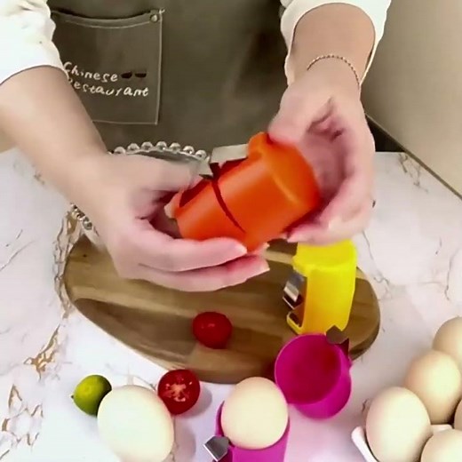 Kitchen Gadgets Egg Cracking Tool Handheld Egg Slicer