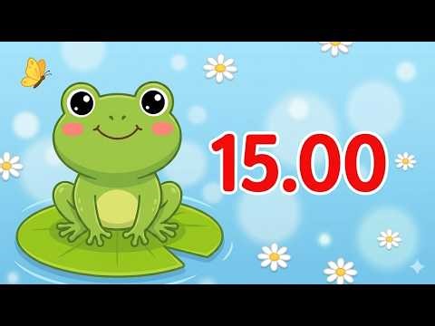 15 Minute Countdown Frog Timer 🐸 Simple & Cute Visual Timer