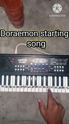 Doraemon starting song with big fun piano #piano