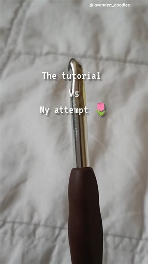 the tutorial Vs my attempt 🌷 #crochet #fypシ #crochetcrosai #fypシ゚viral #trend #pinterestinspired