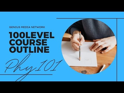 PHYSICS 101(PHY 101) | 100LEVEL | FIRST SEMESTER