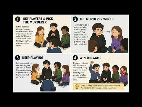How to play Wink murder, have fun 👇 #Friendsgame7