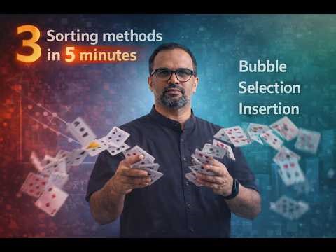 3 Sorting methods in 5 minutes
