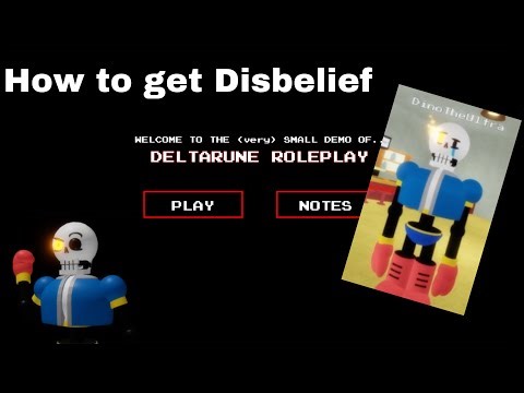 How to become Disbelief Papyrus | Deltarune Roleplay DEMO