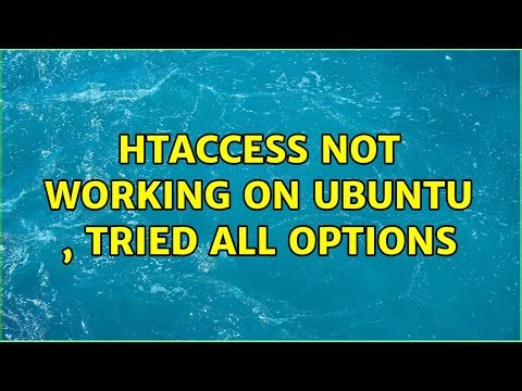 htaccess not working on ubuntu , tried all options