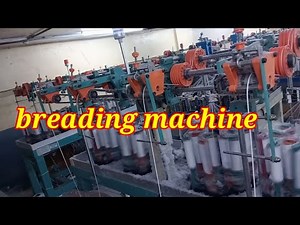 Automatic high speed breading machine 16 spendal white cotton yarn 2mm