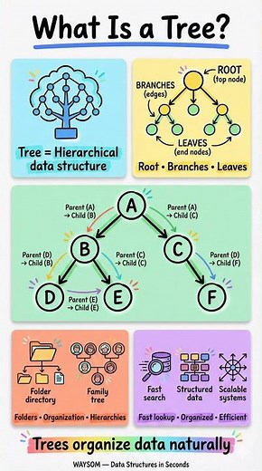 What Is a Tree? 🌳 Data Structures Explained Visually