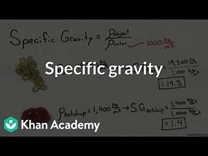 Specific gravity | Grade 11 | Physics | NCERT | Khan Academy (IN accent)