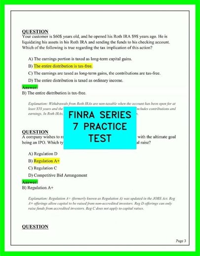 FINRA Series 7 Practice Test: Essential Questions & Detailed Explanations for 2026 Exam