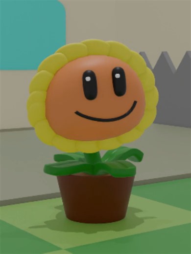 Plants Vs Zombies Plant 3D Model Showcase #blenderanimation #animation #pvz #fyp