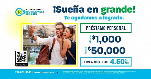 ¡Sueña en grande con la Cooperativa Roosevelt Roads!