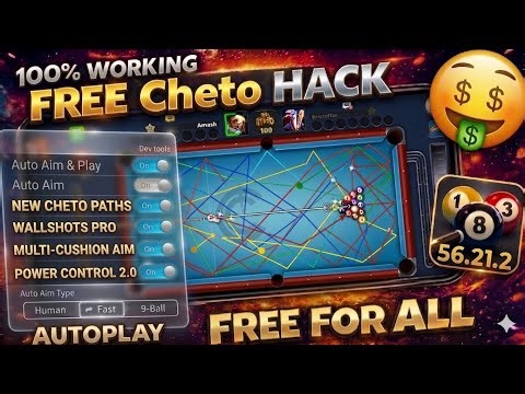 🔥Get FREE New PREMIUM Cheto Hack Engine 8 Ball Pool Mod Menu Hack