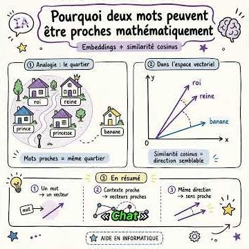 IA & Maths derrière l’IA (3) : Pourquoi deux mots peuvent être proches mathématiquement