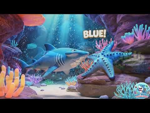 Learn Colors with Baby Shark! Red, Blue & Yellow | Educational Video for Kids